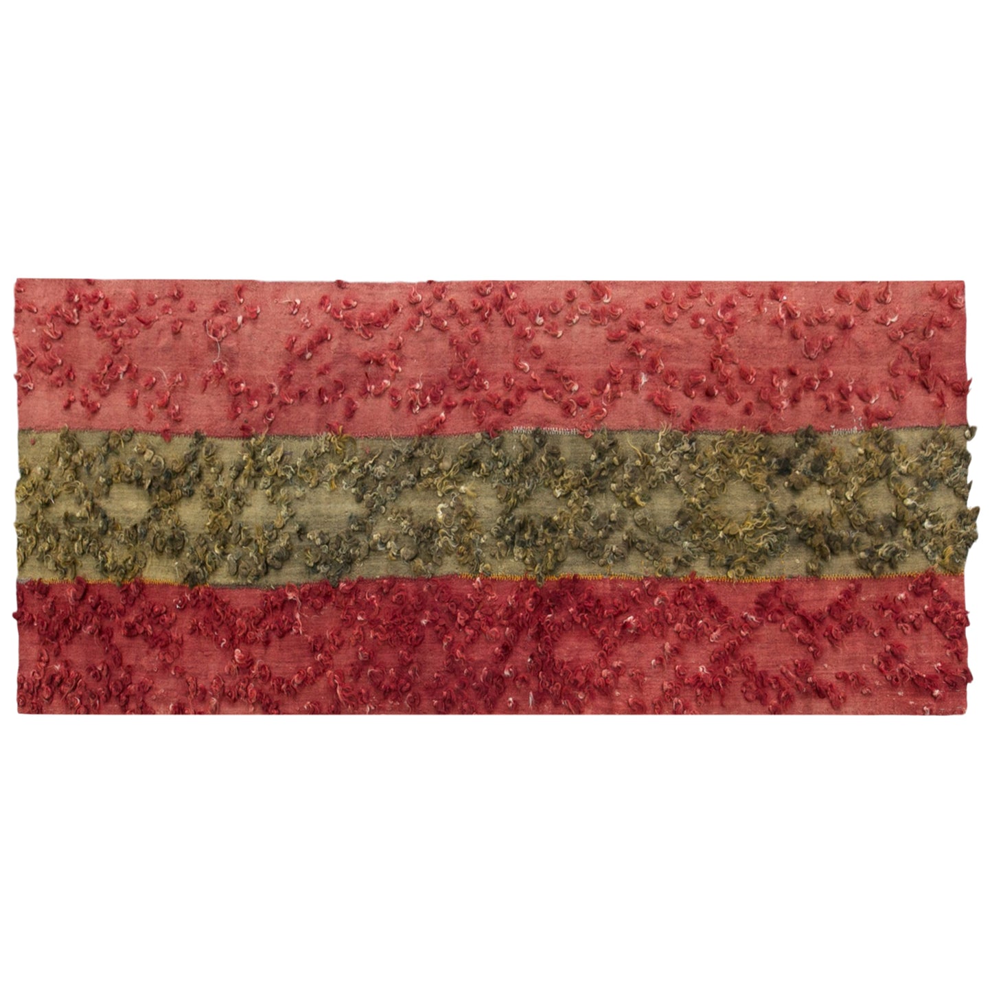 Vintage Turkish Tulu Kilim Runner Rug, 3 x 9 ft, Handwoven Wool Textured Anatolian Rug