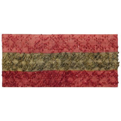 Vintage Turkish Tulu Kilim Runner Rug, 3 x 9 ft, Handwoven Wool Textured Anatolian Rug