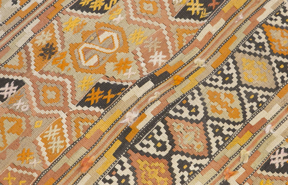 Vintage Turkish Wool Rug, 2.11 x 6.10 ft, 90 x 209 cm