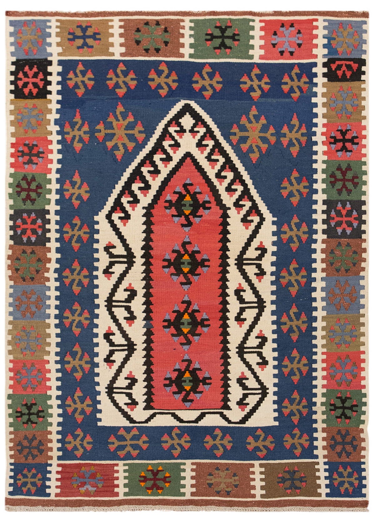 Vintage Uşak Kula Kilim, 110 x 176 cm, 3.6 x 5.8 ft