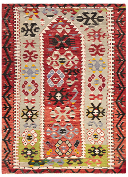 Vintage Uşak Kula Kilim, 115 x 157 cm, 3.3 x 5.2 ft