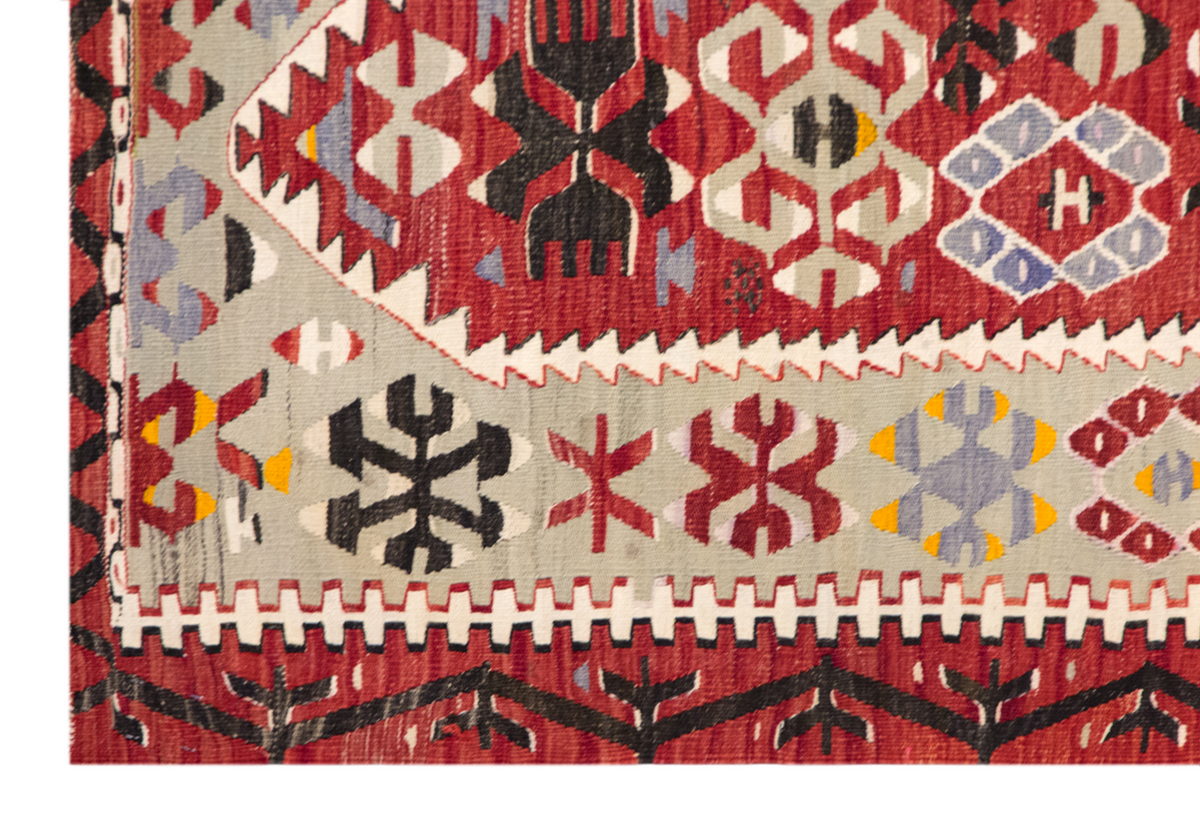 Vintage Uşak Kula Kilim, 115 x 157 cm, 3.3 x 5.2 ft