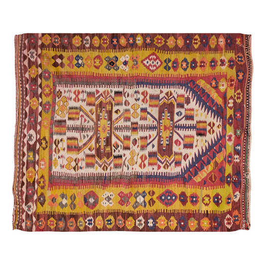 Vintage Uşak Kula Kilim, 115 x 157 cm, 3.9 x 5.2 ft
