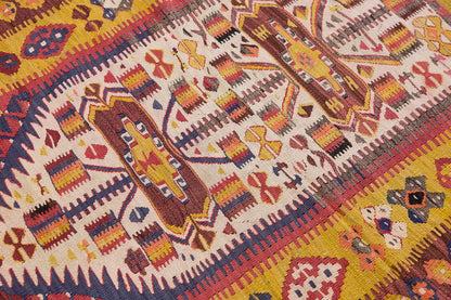 Vintage Uşak Kula Kilim, 115 x 157 cm, 3.9 x 5.2 ft