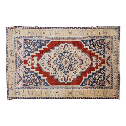Vintage Wool Rug, Handwoven Turkish Carpet, 6'0" x 10'10" | 182 x 330 cm