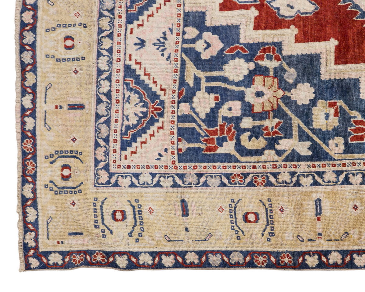 Vintage Wool Rug, Handwoven Turkish Carpet, 6'0" x 10'10" | 182 x 330 cm