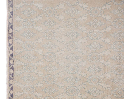 Vintage Wool Rug 4'5"x10'0" | Handwoven Turkish Hallway Rug