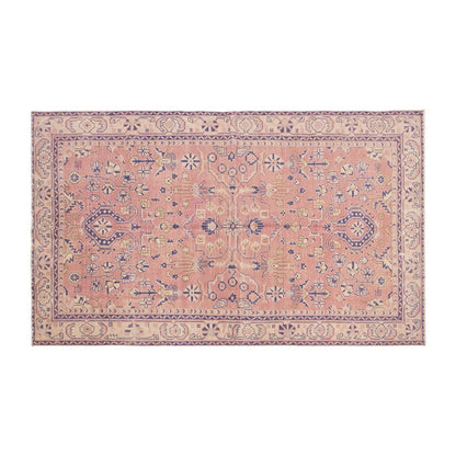 Vintage Wool Rug 5'2"x8'7" | Handwoven Turkish Carpet