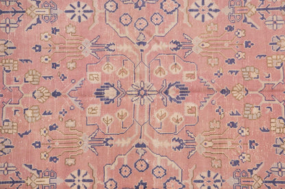 Vintage Wool Rug 5'2"x8'7" | Handwoven Turkish Carpet