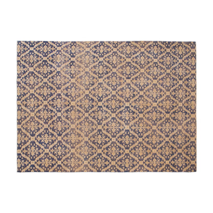 Vintage Wool Rug 6'9"x8'9" | Handwoven Turkish Carpet | 60 Year Old Bohemian Design