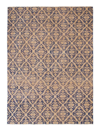 Vintage Wool Rug 6'9"x8'9" | Handwoven Turkish Carpet | 60 Year Old Bohemian Design