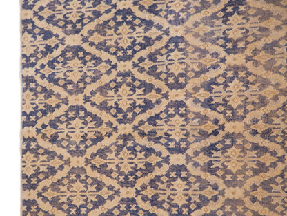 Vintage Wool Rug 6'9"x8'9" | Handwoven Turkish Carpet | 60 Year Old Bohemian Design