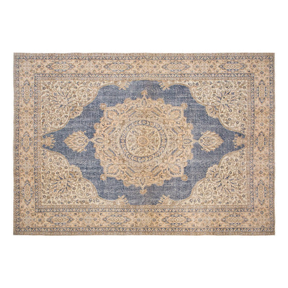 Vintage Wool Rug 8'11"x11'8" | Handwoven Turkish Area Carpet | 60 Year Old Bohemian Design
