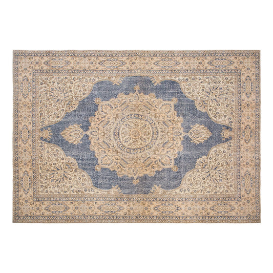 Vintage Wool Rug 8'11"x11'8" | Handwoven Turkish Area Carpet | 60 Year Old Bohemian Design