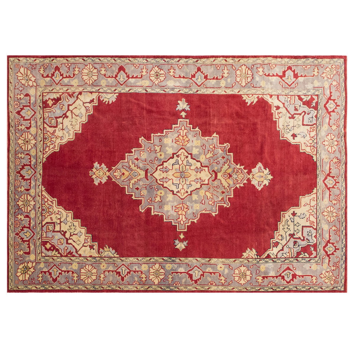 Vintage Wool Turkish Rug - 6'9 x 9'9 feet | 206 x 298 cm