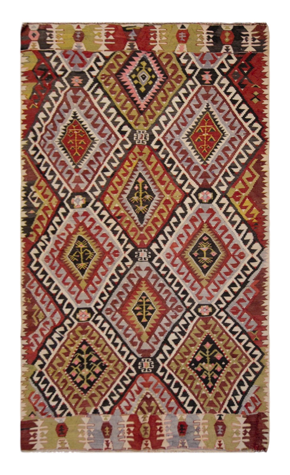 western anatolian kilim, 6x9 ft kilim, 175x285 cm