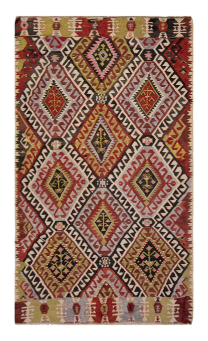 western anatolian kilim, 6x9 ft kilim, 175x285 cm
