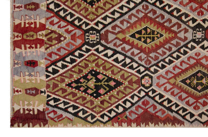 western anatolian kilim, 6x9 ft kilim, 175x285 cm