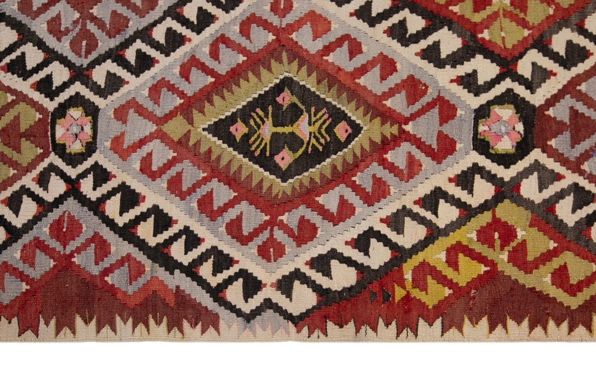western anatolian kilim, 6x9 ft kilim, 175x285 cm