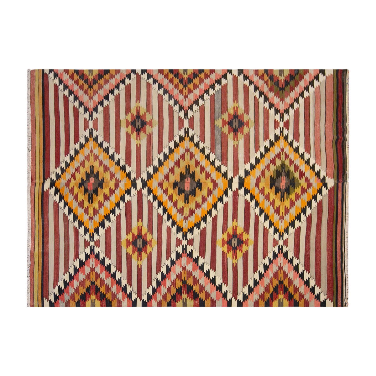western anatolian kilim, 6x9 ft kilim, 179x277 cm