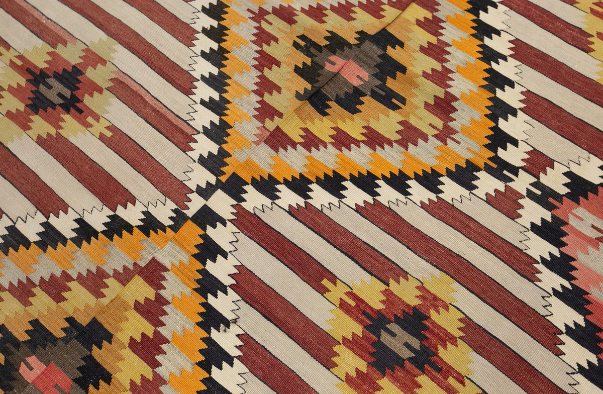 western anatolian kilim, 6x9 ft kilim, 179x277 cm