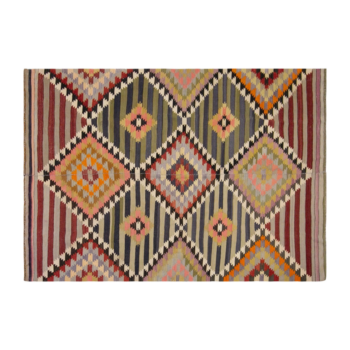 western anatolian kilim, 6x9 ft kilim, 181x262 cm