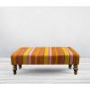 Decorative Ottoman Bench Yellow 19x14x41