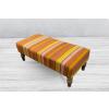 Decorative Ottoman Bench Yellow 19x14x41