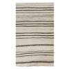 Neutral Kilim 3'8" x 6'11" feet 112 x 212 cm