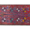 Vintage Kilim Rug,Denizli Kilim 3'4" x 4'8" feet 101 x 142 cm