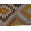 Vintage Kilim Rug,Denizli Kilim 3'5" x 4'3" feet 103 x 130 cm