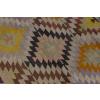 Vintage Kilim Rug,Denizli Kilim 3'5" x 4'3" feet 103 x 130 cm