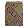 Vintage Kilim Rug,Denizli Kilim 3'5" x 4'3" feet 103 x 130 cm