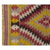 Vintage Kilim Rug,Denizli Kilim 3'5" x 4'3" feet 104 x 130 cm