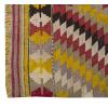 Vintage Kilim Rug,Denizli Kilim 3'5" x 4'3" feet 104 x 130 cm