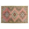 Vintage Rug, Small Oushak Rug 2'7" x 4'2" feet 80 x 127 cm